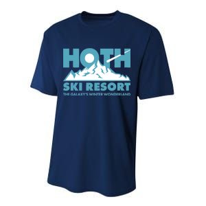 Hoth Ski Resort The Galaxy's Winter Wonderland Performance Sprint T-Shirt