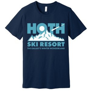 Hoth Ski Resort The Galaxy's Winter Wonderland Premium T-Shirt