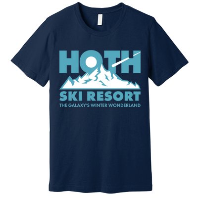 Hoth Ski Resort The Galaxy's Winter Wonderland Premium T-Shirt