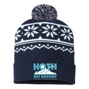 Hoth Ski Resort The Galaxy's Winter Wonderland USA-Made Snowflake Beanie