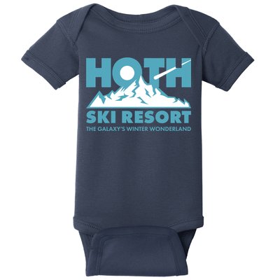 Hoth Ski Resort The Galaxy's Winter Wonderland Baby Bodysuit