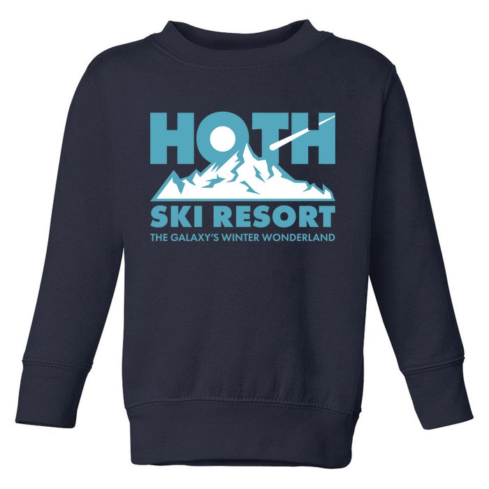 Hoth Ski Resort The Galaxy's Winter Wonderland Toddler Sweatshirt