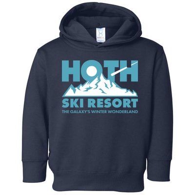Hoth Ski Resort The Galaxy's Winter Wonderland Toddler Hoodie
