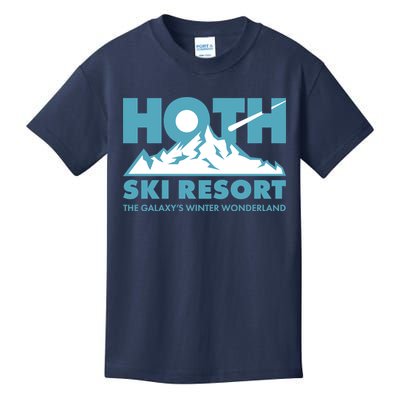 Hoth Ski Resort The Galaxy's Winter Wonderland Kids T-Shirt