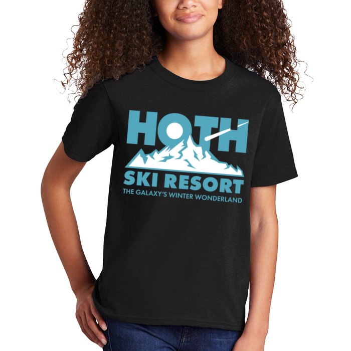 Hoth Ski Resort The Galaxy's Winter Wonderland Kids T-Shirt