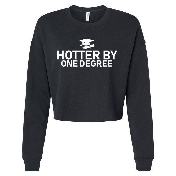 Hotter By One Degree Cropped Pullover Crew