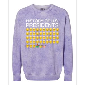 History Of US Presidents Funny Bi Den Colorblast Crewneck Sweatshirt