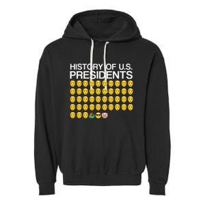 History Of US Presidents Funny Bi Den Garment-Dyed Fleece Hoodie