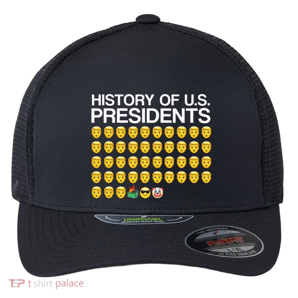 History Of US Presidents Funny Bi Den Flexfit Unipanel Trucker Cap