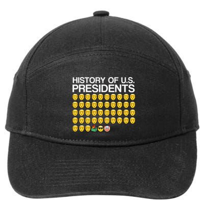 History Of US Presidents Funny Bi Den 7-Panel Snapback Hat