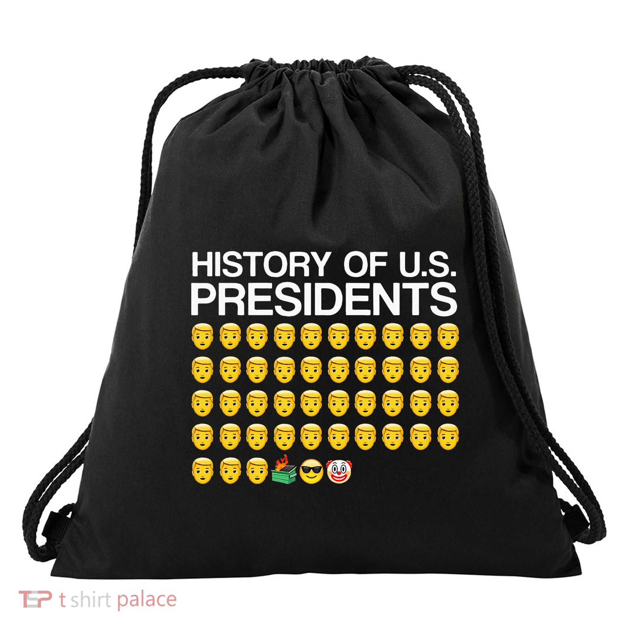 History Of US Presidents Funny Bi Den Drawstring Bag