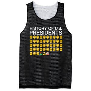 History Of US Presidents Funny Bi Den Mesh Reversible Basketball Jersey Tank