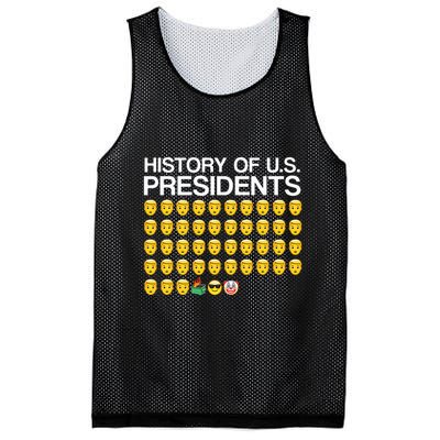 History Of US Presidents Funny Bi Den Mesh Reversible Basketball Jersey Tank