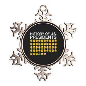 History Of US Presidents Funny Bi Den Metallic Star Ornament