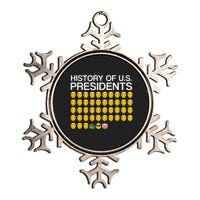 History Of US Presidents Funny Bi Den Metallic Star Ornament