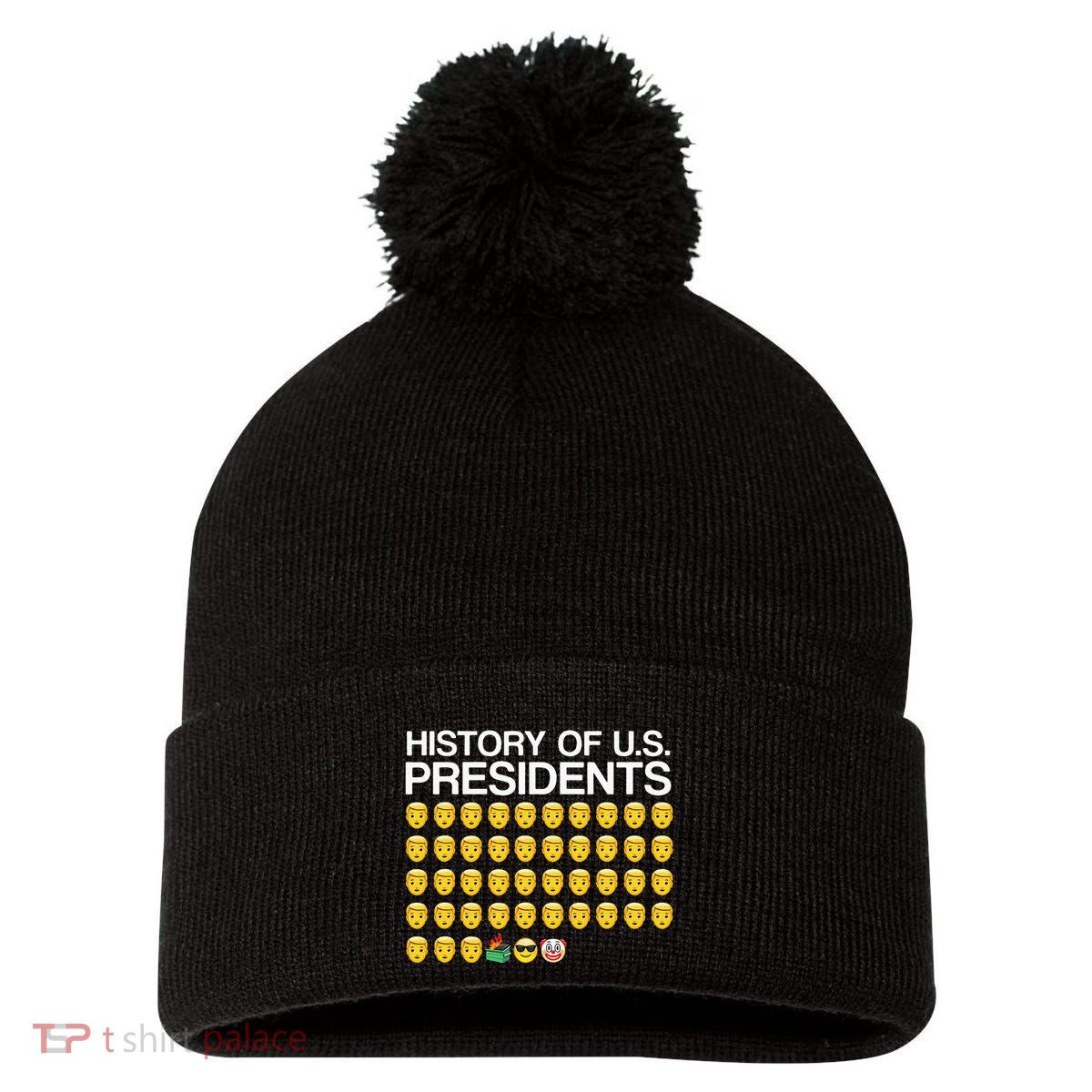 History Of US Presidents Funny Bi Den Pom Pom 12in Knit Beanie