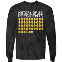 History Of US Presidents Funny Bi Den Tie-Dye Long Sleeve Shirt