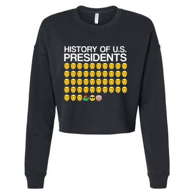 History Of US Presidents Funny Bi Den Cropped Pullover Crew