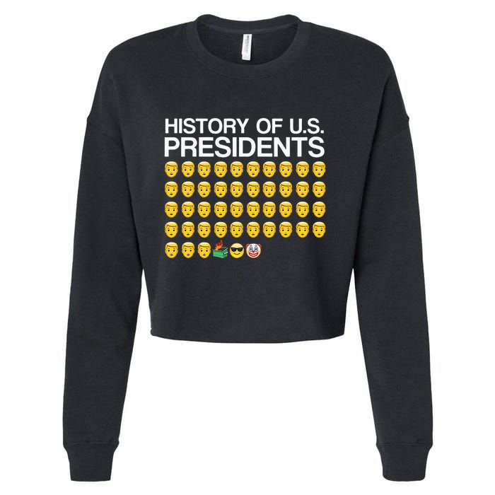 History Of US Presidents Funny Bi Den Cropped Pullover Crew