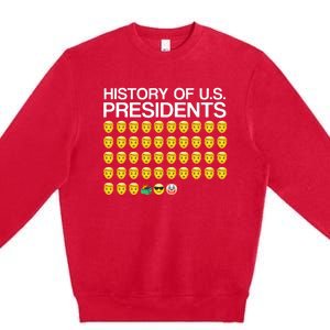 History Of US Presidents Funny Bi Den Premium Crewneck Sweatshirt