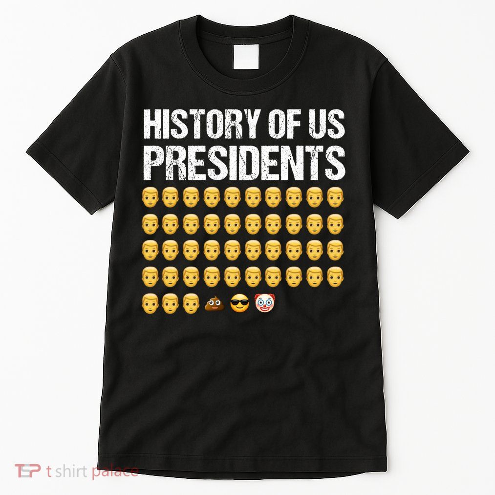 History Of US Presidents, USA Presidents Emoji Fun, Funny Emojis USA Tall T-Shirt