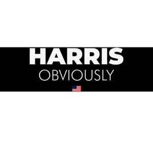 Harris Obviously Usa Flag Gift Bumper Sticker