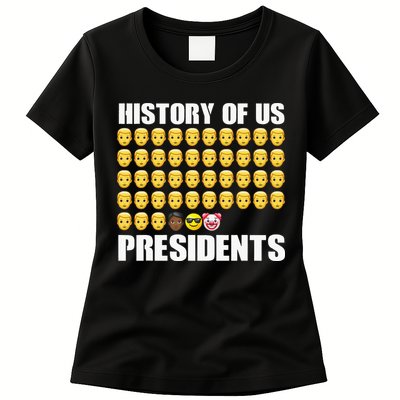 History Of US Presidents 46th Clown President Biden Womens T-Shirt