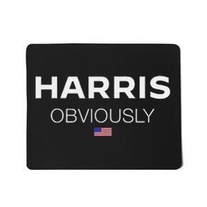 Harris Obviously Usa Flag Kamala Harris For President 2024 Mousepad