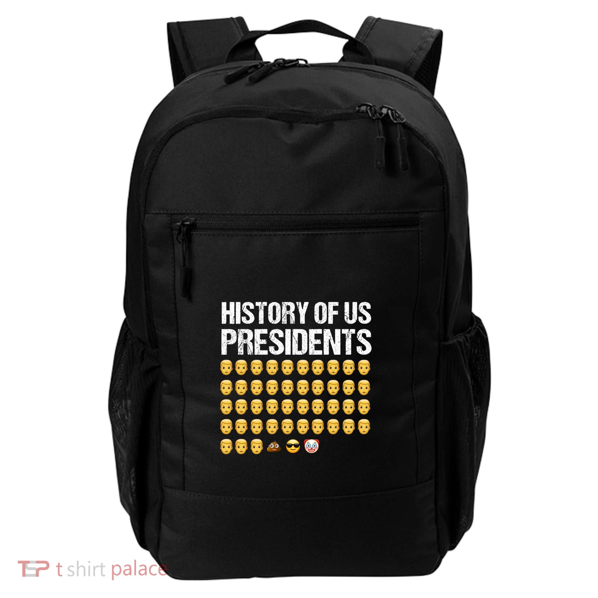 History Of Us Presidents Funny Emoji Daily Commute Backpack