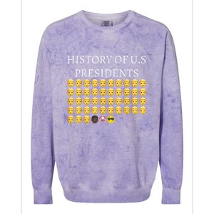 History Of U.S Presidents 46th Cool President Colorblast Crewneck Sweatshirt