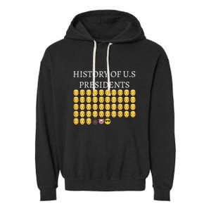 History Of U.S Presidents 46th Cool President Garment-Dyed Fleece Hoodie