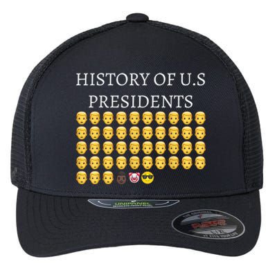 History Of U.S Presidents 46th Cool President Flexfit Unipanel Trucker Cap