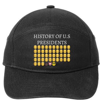 History Of U.S Presidents 46th Cool President 7-Panel Snapback Hat