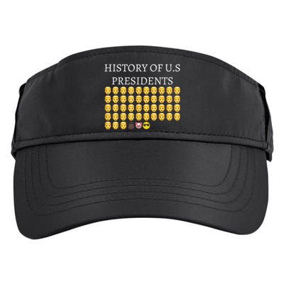 History Of U.S Presidents 46th Cool President Adult Drive Performance Visor