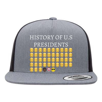 History Of U.S Presidents 46th Cool President Flat Bill Trucker Hat