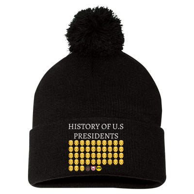 History Of U.S Presidents 46th Cool President Pom Pom 12in Knit Beanie