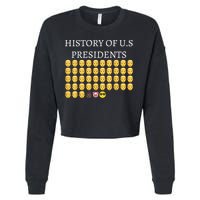 History Of U.S Presidents 46th Cool President Cropped Pullover Crew