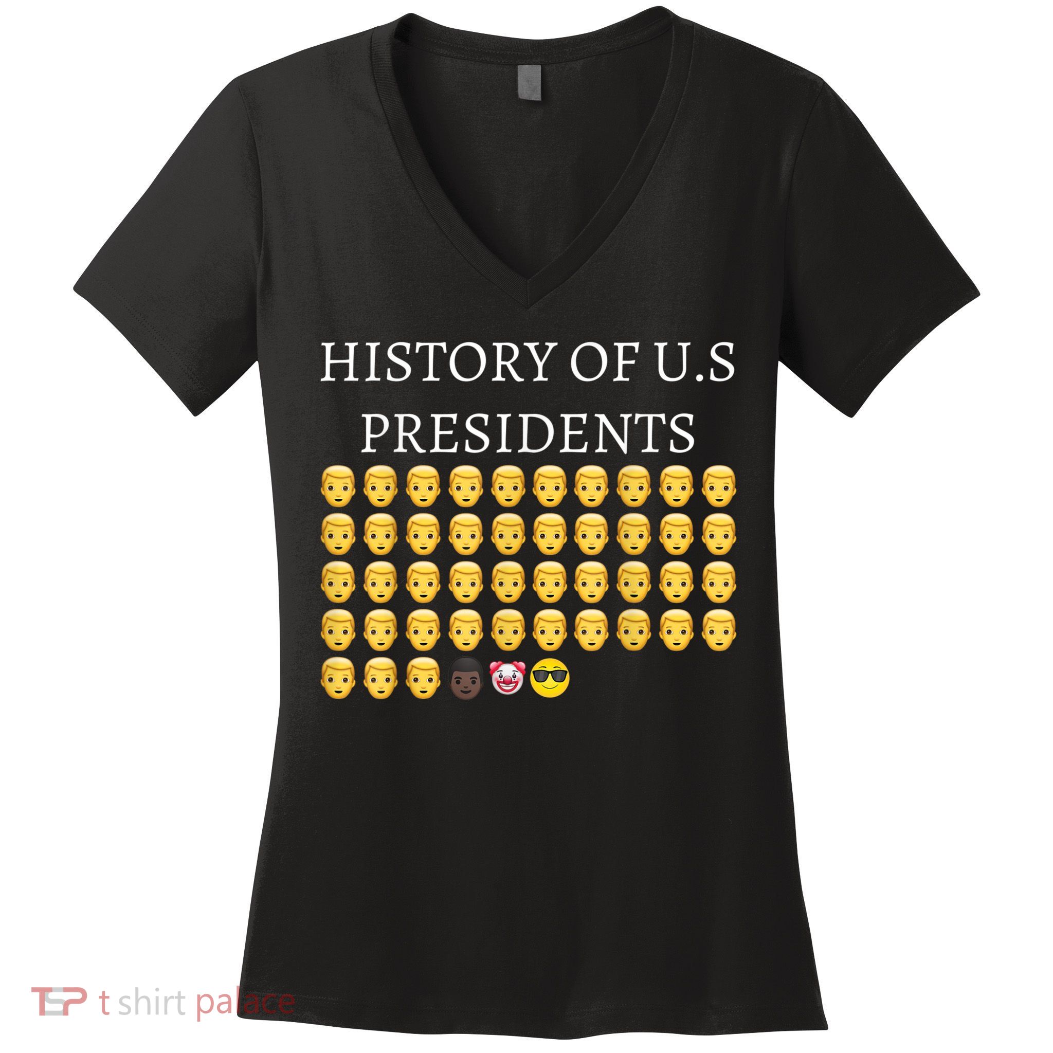 History Of U.S Presidents 46th Cool President Women's V-Neck T-Shirt