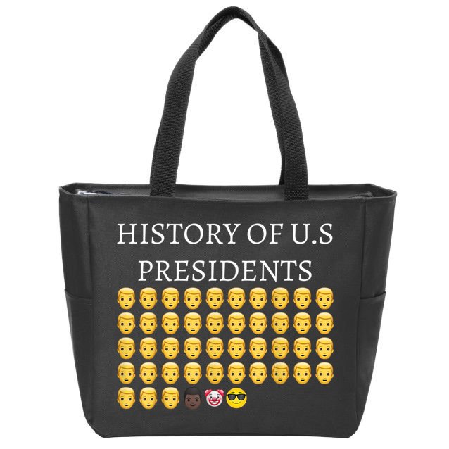History Of U.S Presidents 46th Cool President Zip Tote Bag