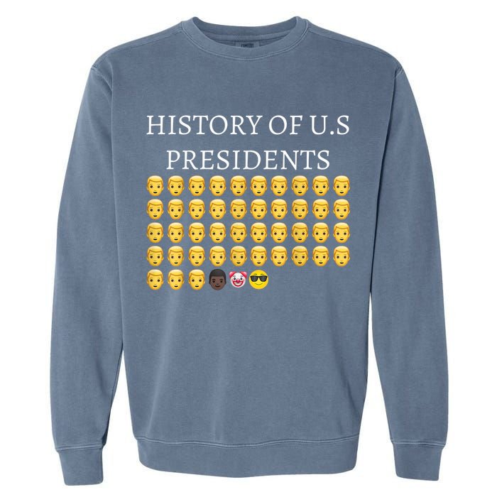 History Of U.S Presidents 46th Cool President Garment-Dyed Sweatshirt