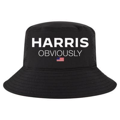 Harris Obviously Usa Flag Kamala Harris For President 2024 Cool Comfort Performance Bucket Hat