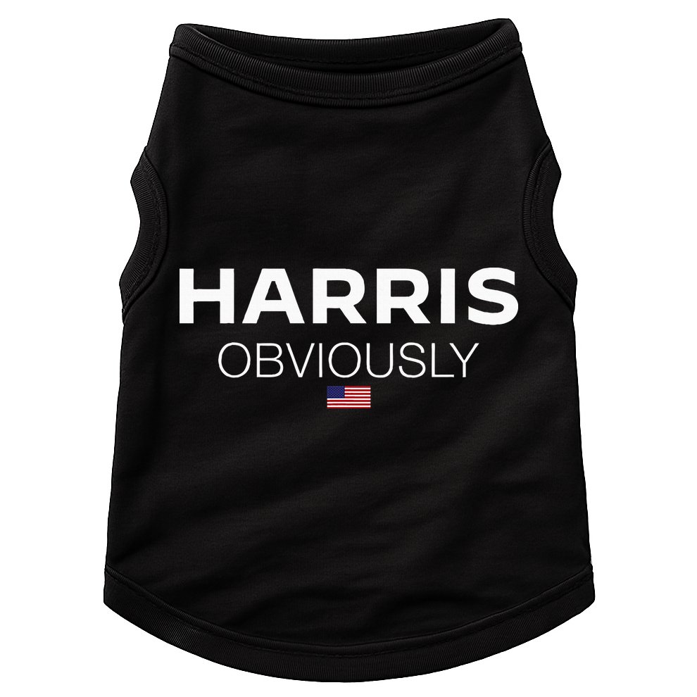 Harris Obviously Usa Flag Kamala Harris For President 2024 Doggie Tank