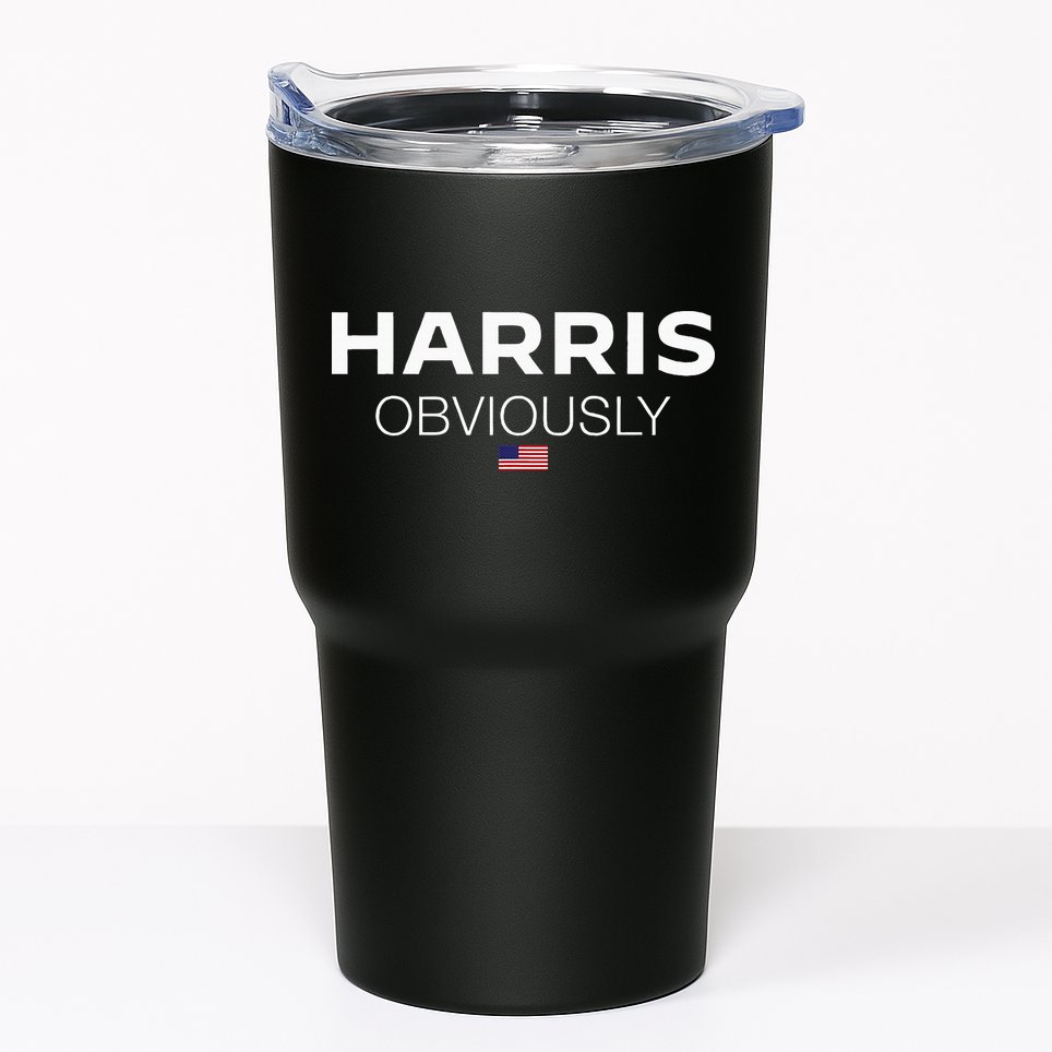 Harris Obviously Usa Flag Kamala Harris For President 2024 Tumbler