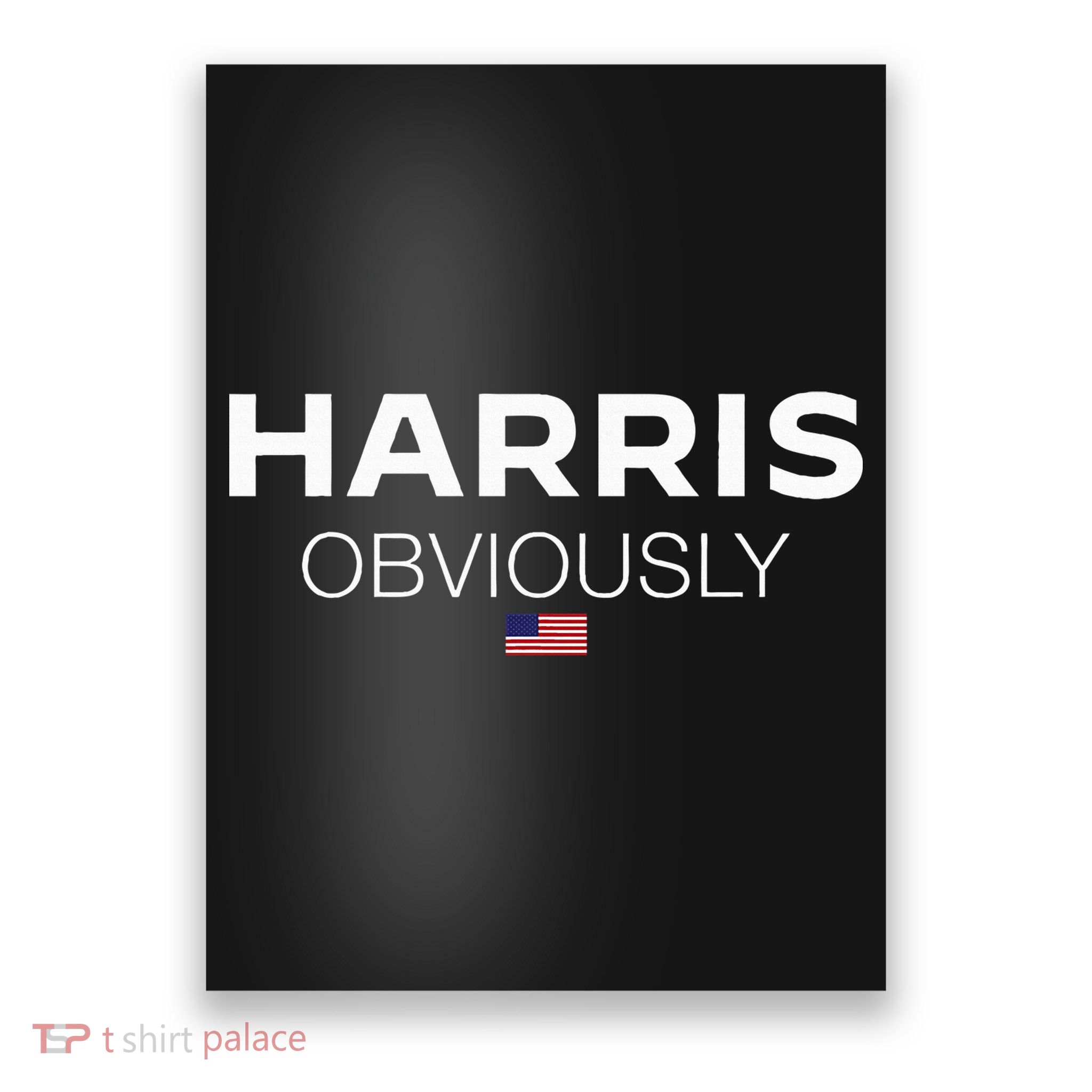 Harris Obviously Usa Flag Kamala Harris For President 2024 Poster