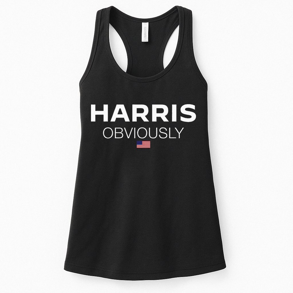 Harris Obviously Usa Flag Kamala Harris For President 2024 Womens Tank Top