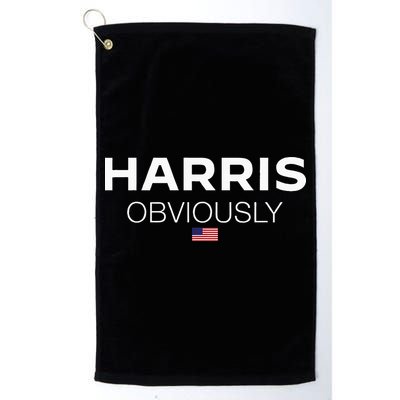 Harris Obviously Usa Flag Kamala Harris For President 2024 Golf Towel