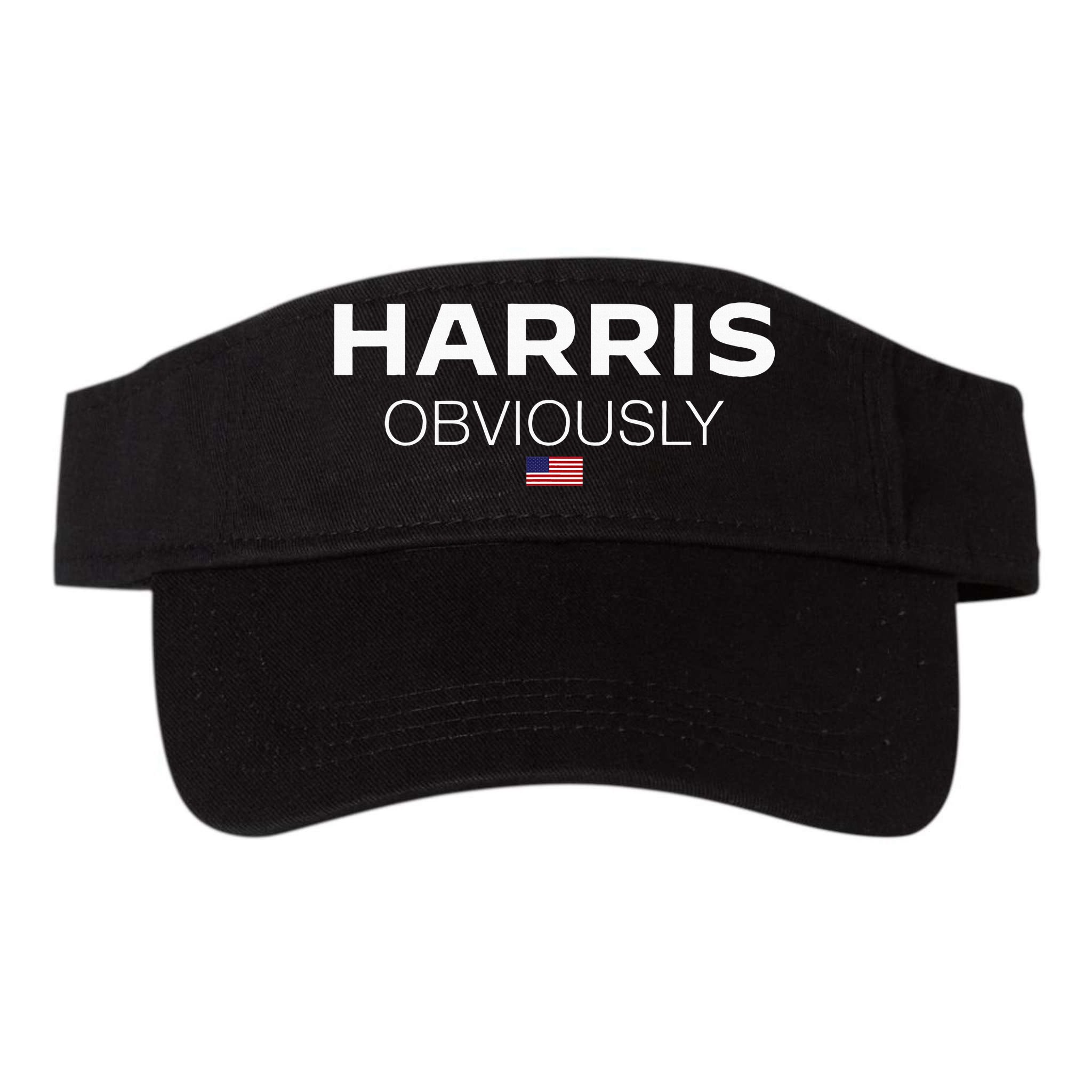 Harris Obviously Usa Flag Kamala Harris For President 2024 Visor