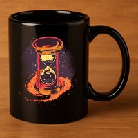 Hourglass 11oz C Handle Ceramic Mug