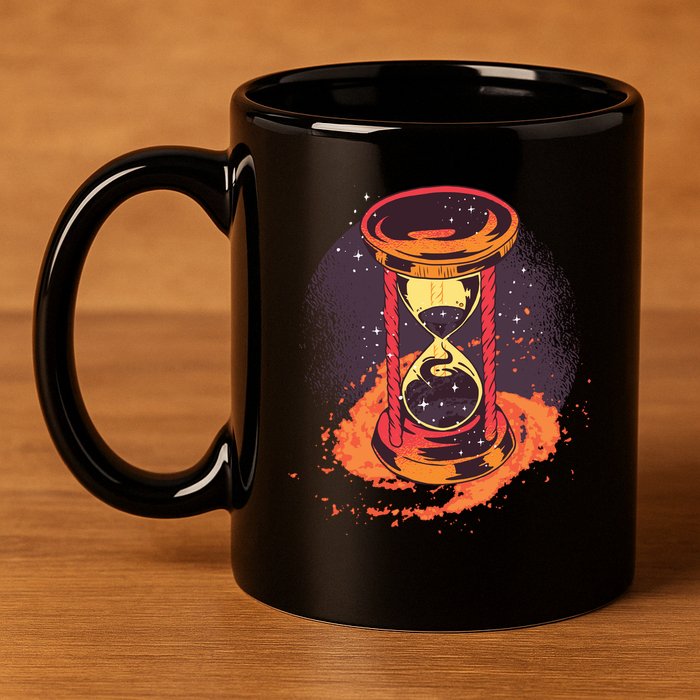 Hourglass 11oz C Handle Ceramic Mug
