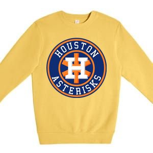 Houston Asterisks Baseball Cheated In 2017 Premium Crewneck Sweatshirt